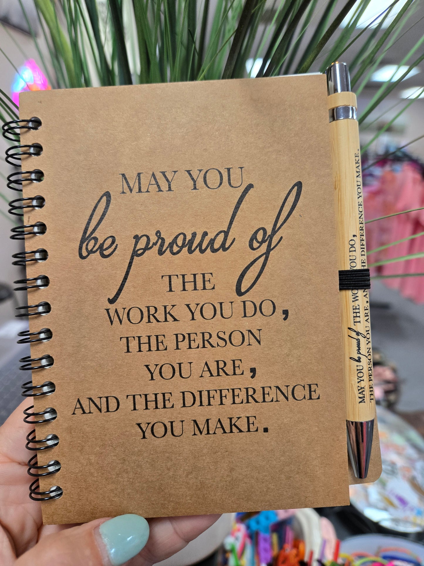 Spiral Notebook and Pen Gift Set