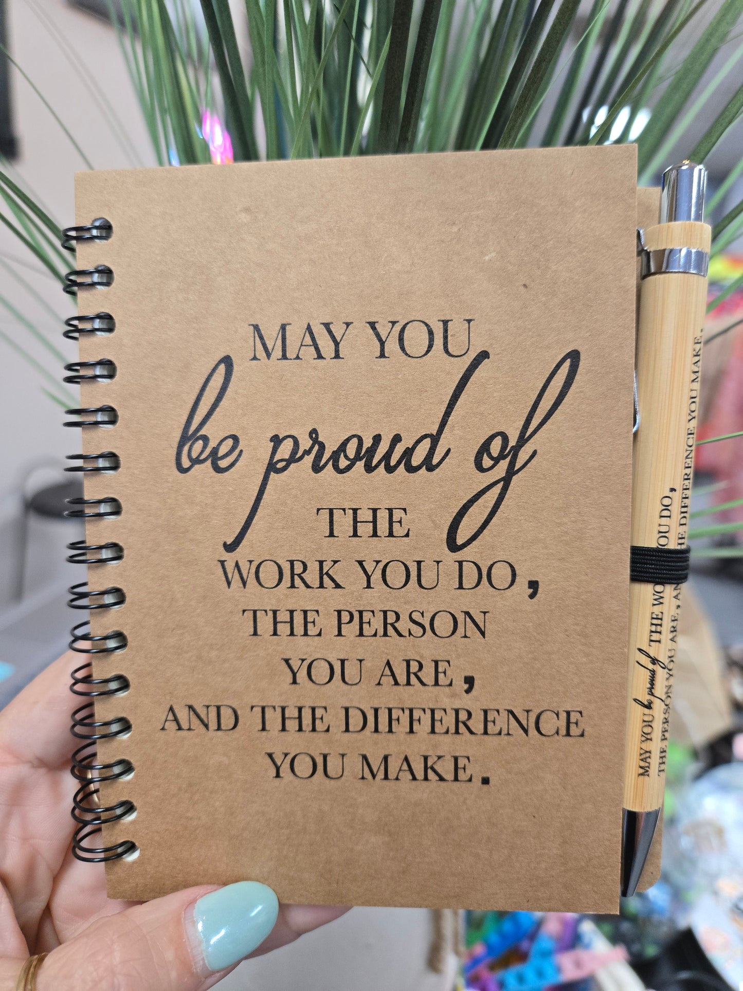 Spiral Notebook and Pen Gift Set