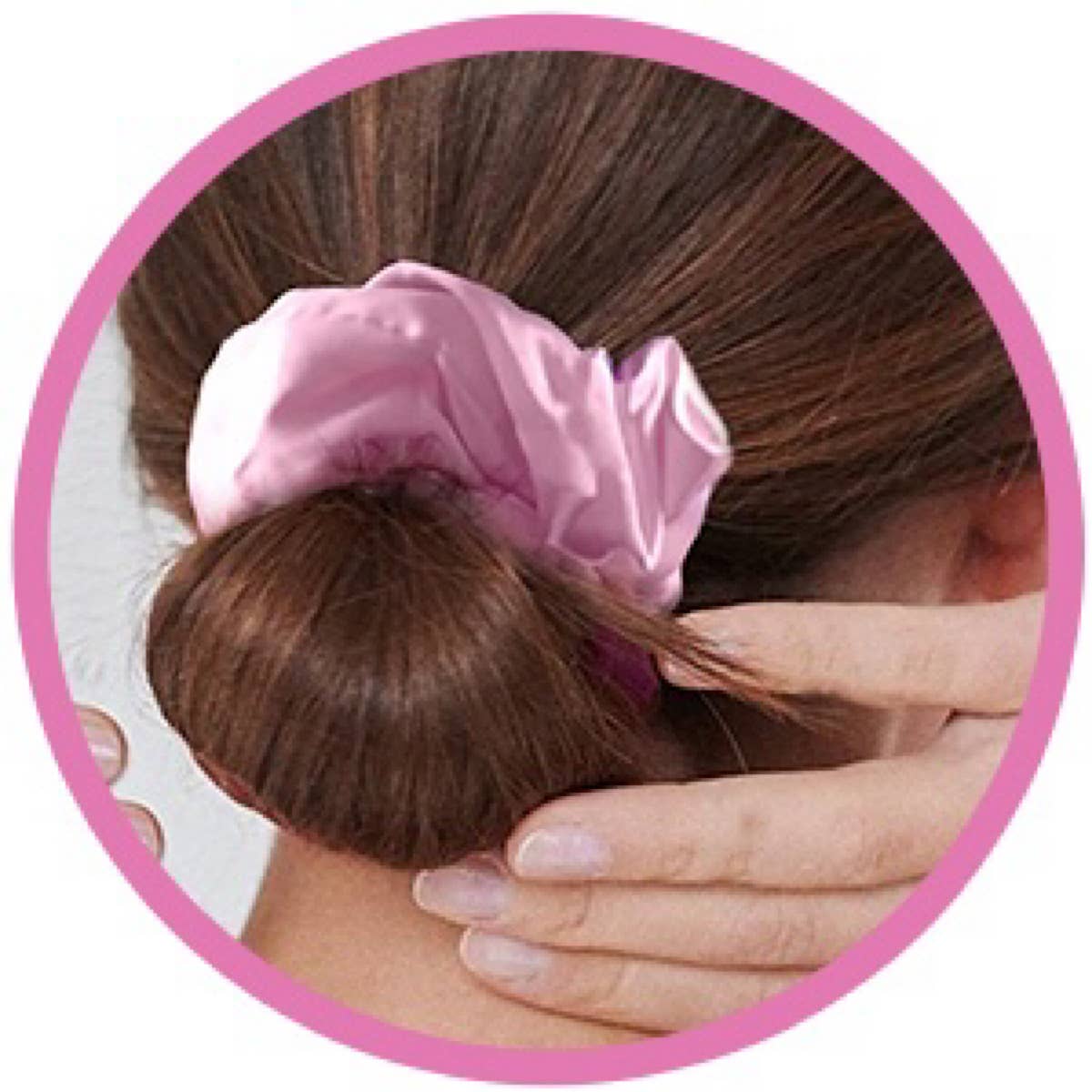 Satin Hair Scrunchies 5 Pk