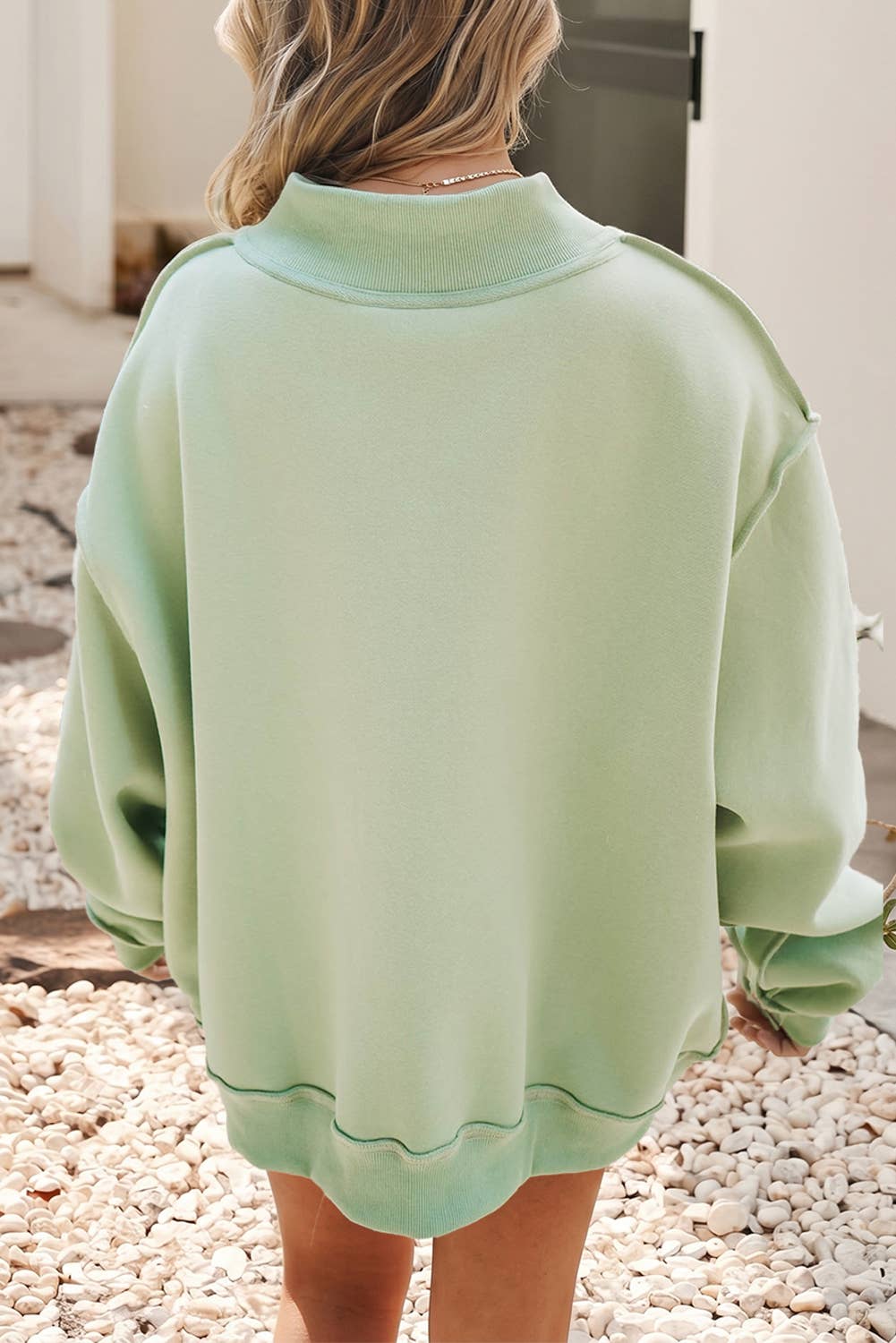 Jesus Long Sleeve Mock Neck Sweatshirt