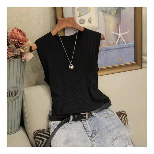 Sleeveless Knit Tank Top