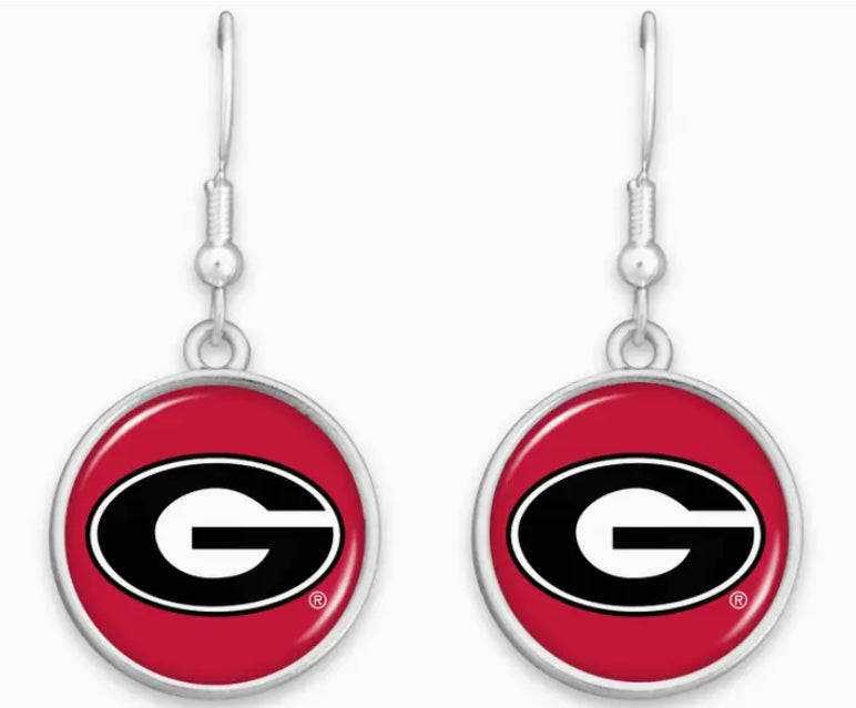 Georgia Bulldog Earrings