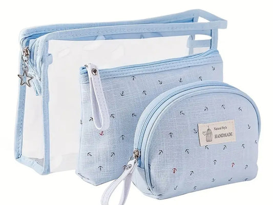 3 Piece Makeup Bag