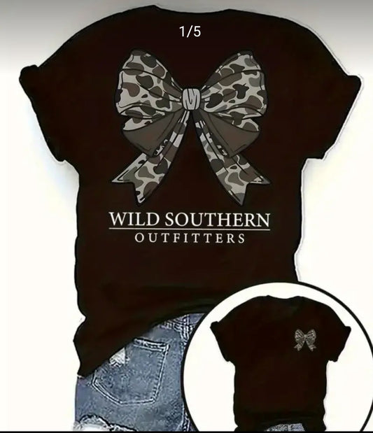 Southern Outfitters Camo Bow Tee