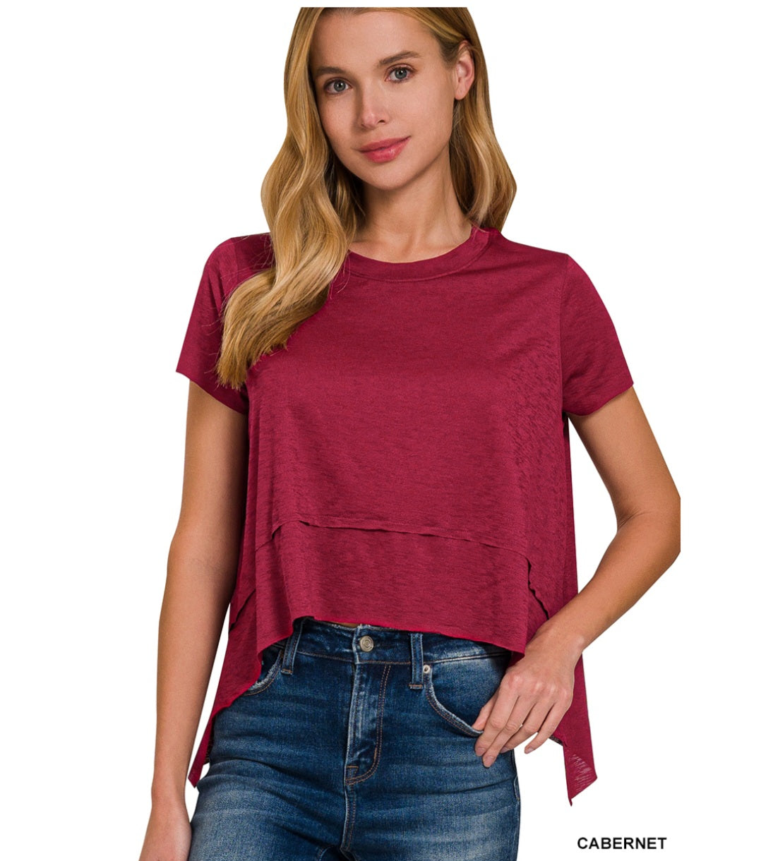 Shark Bite Side Slit Top
