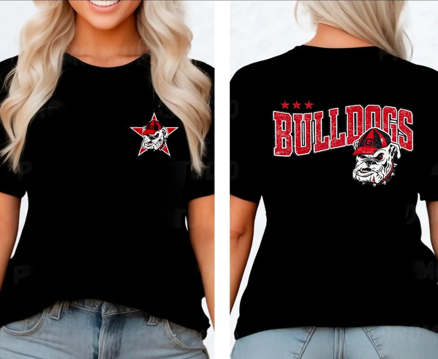 Bulldogs Star Long Sleeve Tee