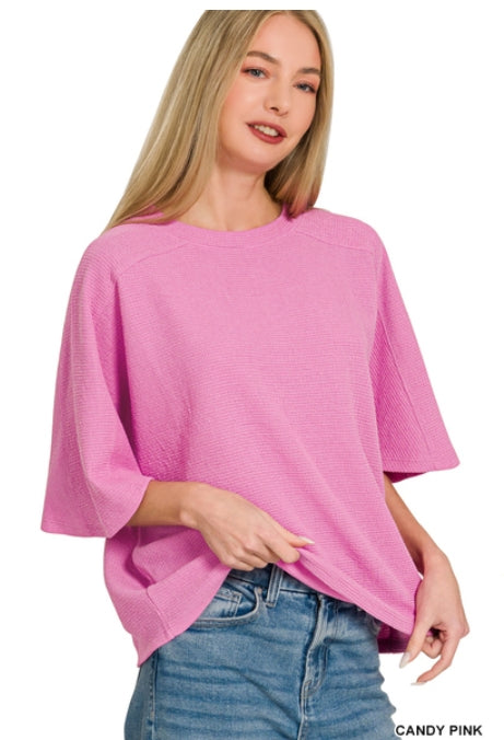 Double Knit Short Sleeve Top