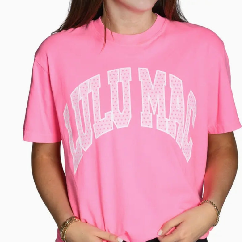 LuLu Mac Polka Dot Comfort Colors Tee