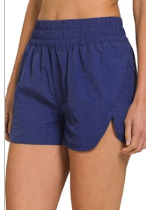Smocked Waist Athletic Shorts