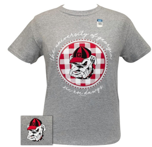 Georgia Buffalo Plaid Tee