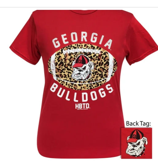 Georgia Leopard Football Tee