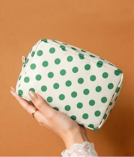 Polka Dot Cosmetic Travel Pouch