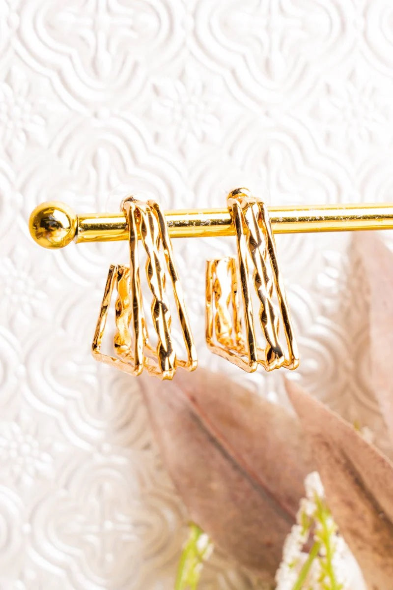 Live Your Best Life Goldtone Earrings