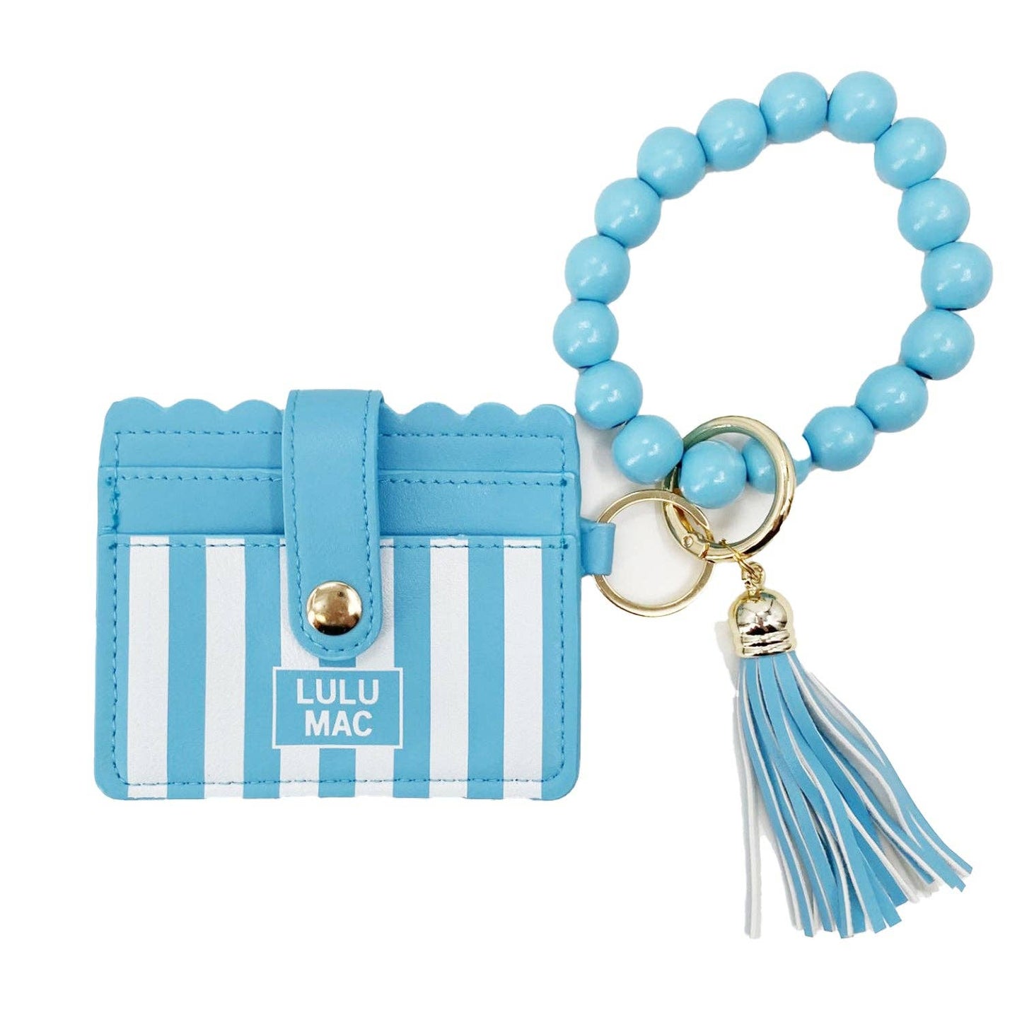 LuLu Mac Beaded Wristlet Keychain