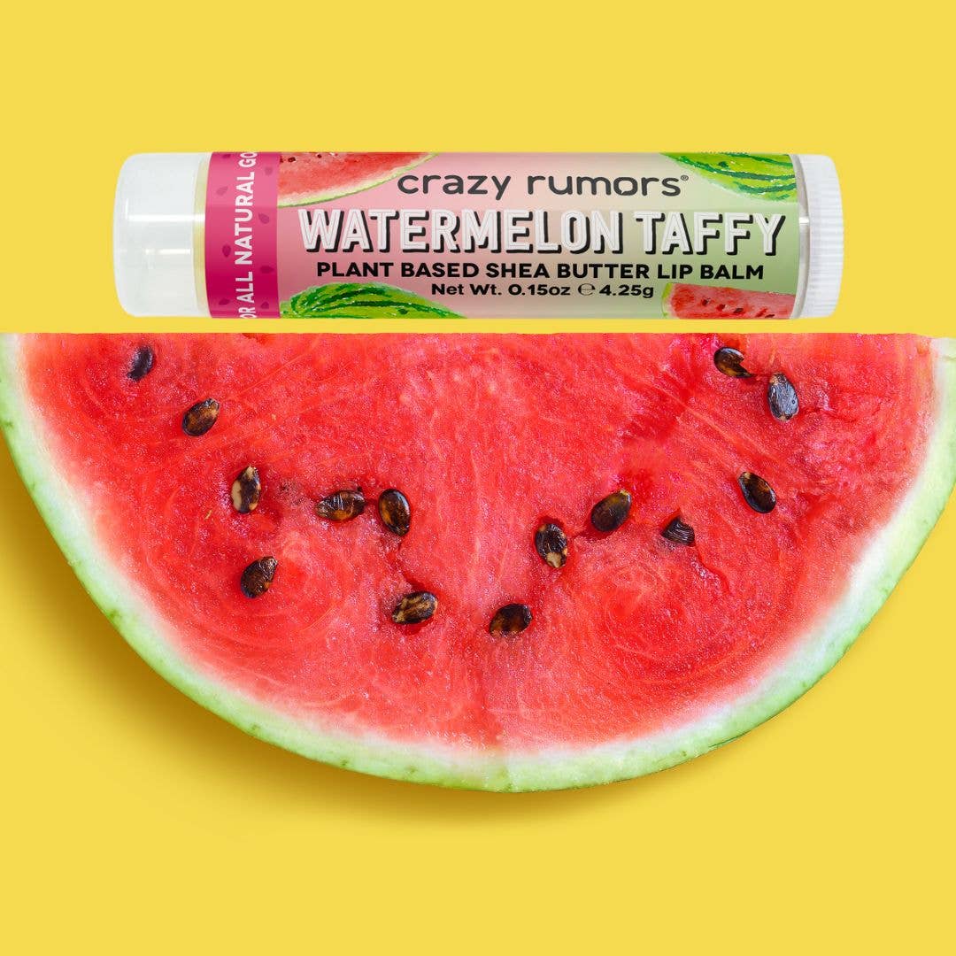 All Natural, Vegan Watermelon Taffy  Lip Balm