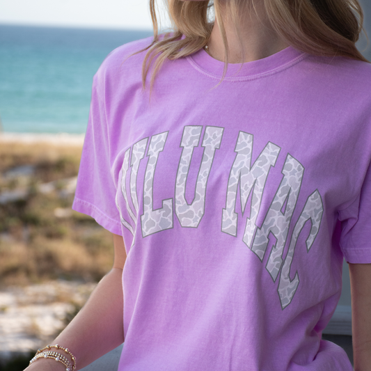 LuLu Mac Neon Violet with Camo Tee