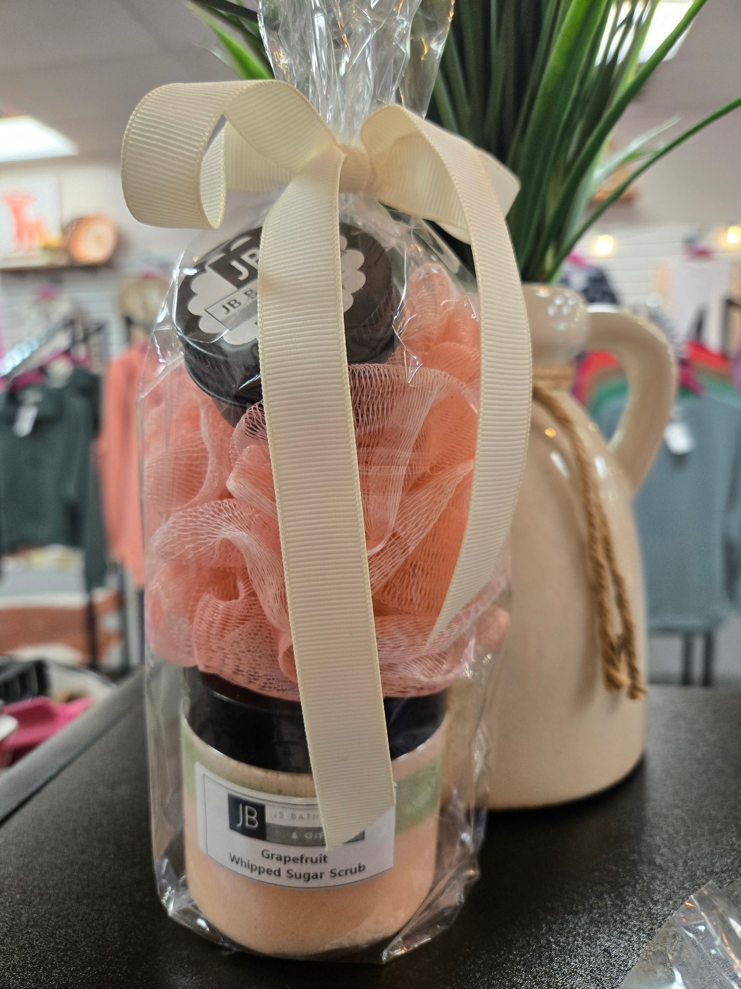 Sugar Scrub & loufa Gift Set