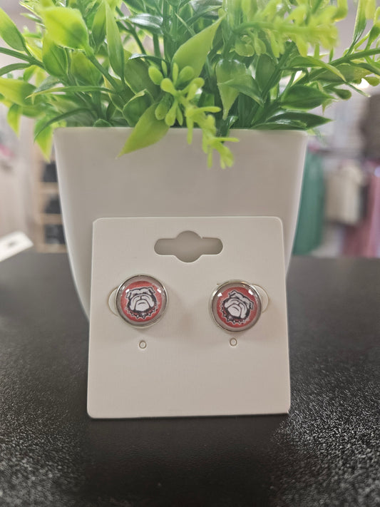 Glass Stud Earrings