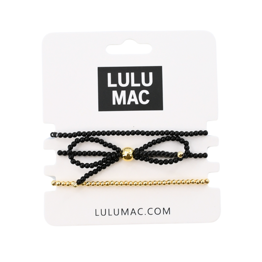 LuLu Mac 3 pc Bow Bracelet Set