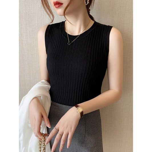 Sleeveless Knit Tank Top