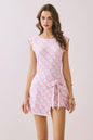 Front Side Tie Detail Mini Dress