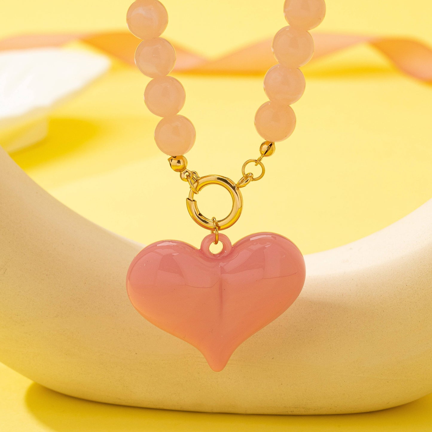 Sweetheart Beaded Heart Necklaces
