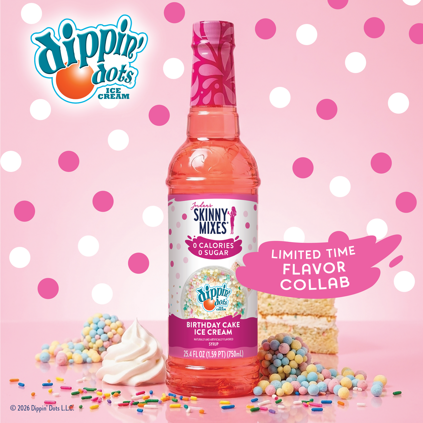 Dippin' Dots Birthday Cake Ice Cream Skinny Syrup