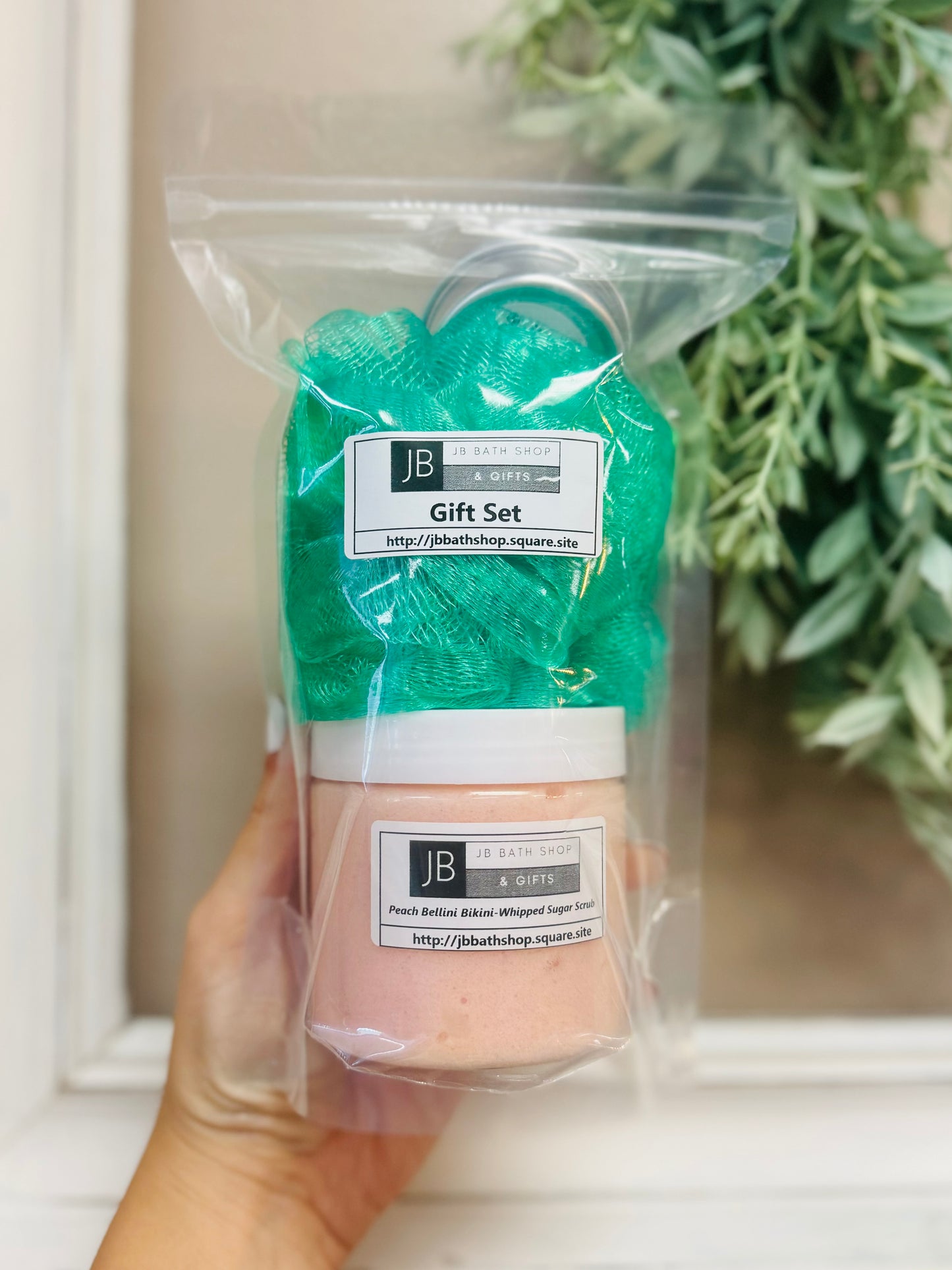 Sugar Scrub & loufa Gift Set