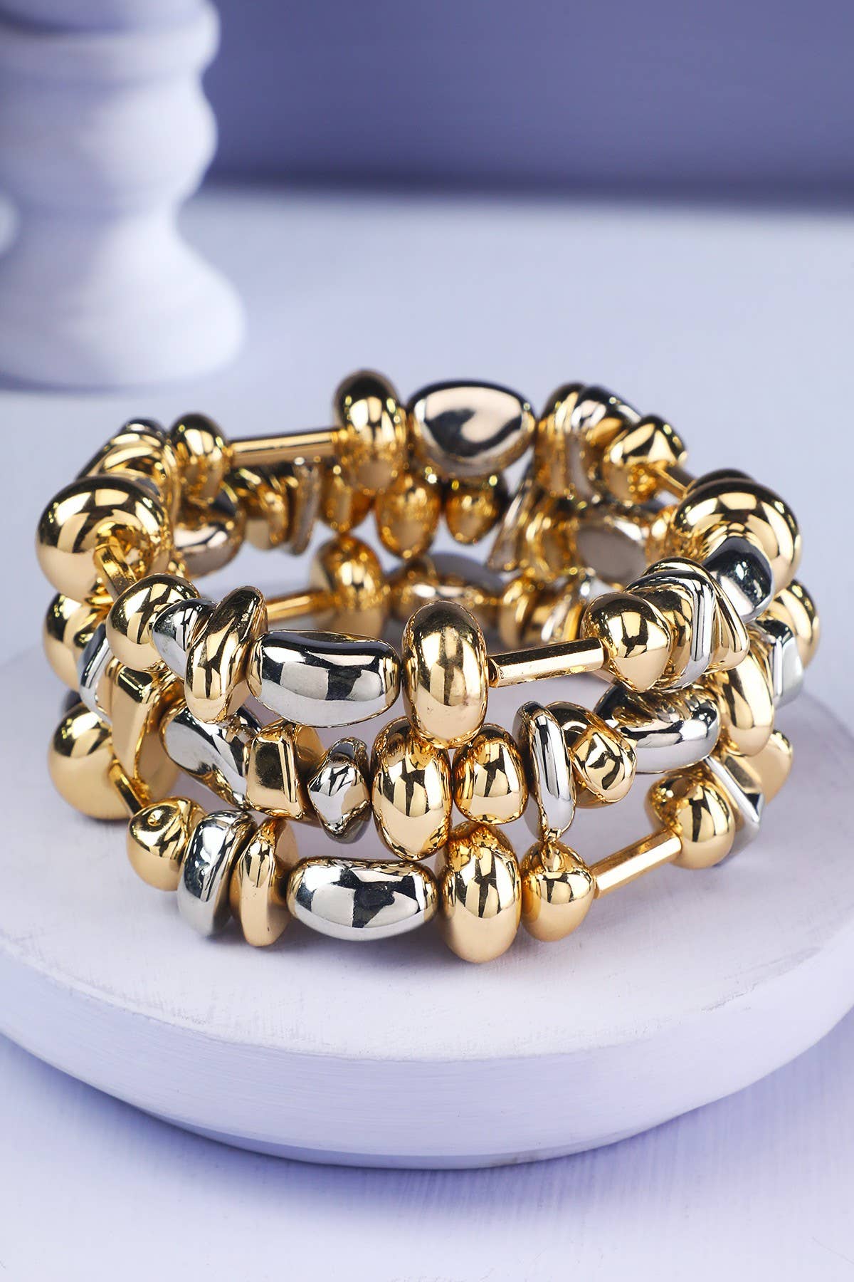 CCB Bead Stretch and Stack Bracelet