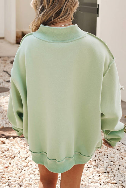 Jesus Long Sleeve Mock Neck Sweatshirt