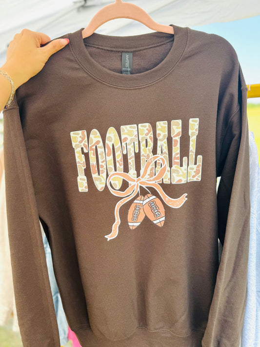 Camo Football Sweatshirt