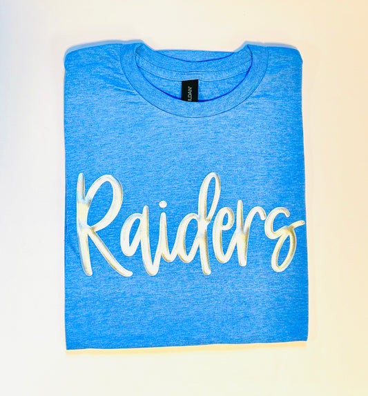 Raiders Metallic Puff Tee