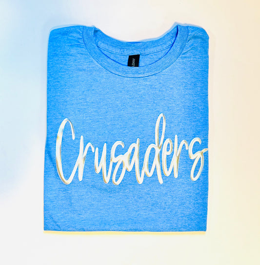 Crusaders Metallic Puff Tee