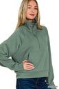 Scuba Half Zip Pullover with Kangaroo Pocket