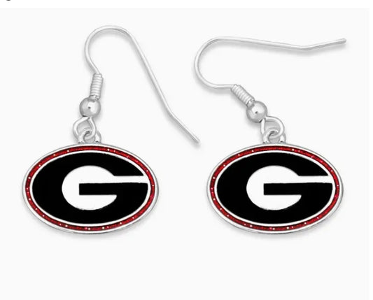 Georgia Bulldog Earrings