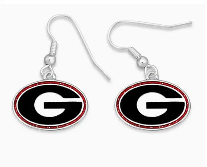 Georgia Bulldog Earrings