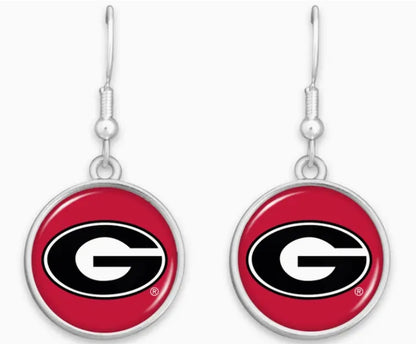 Georgia Bulldog Earrings