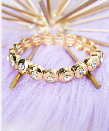 Crystal Avenue Glamour Girl Crystal Goldtone Bracelet