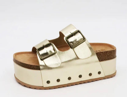 Thick Bottom Clog Sole Buckle Sandal