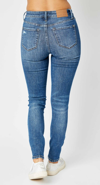 Judy Blue Midrise Tummy Control Skinny Jeans