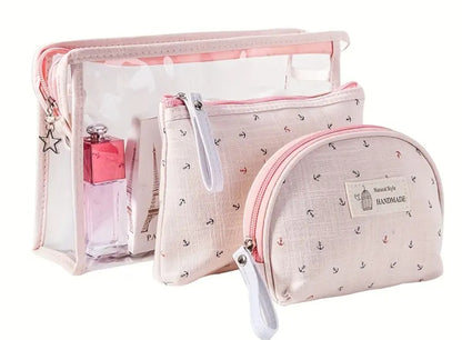 3 Piece Makeup Bag