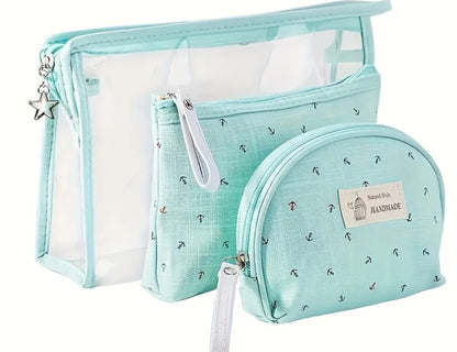 3 Piece Makeup Bag
