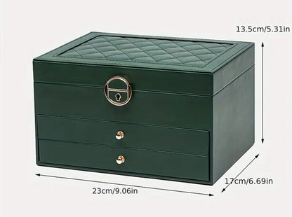 Faux Leather Jewelry Box
