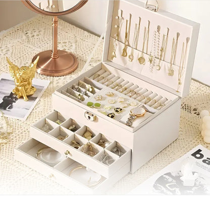 Faux Leather Jewelry Box