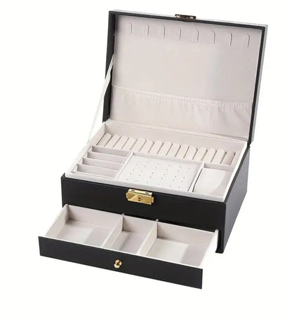 Faux Leather Jewelry Box