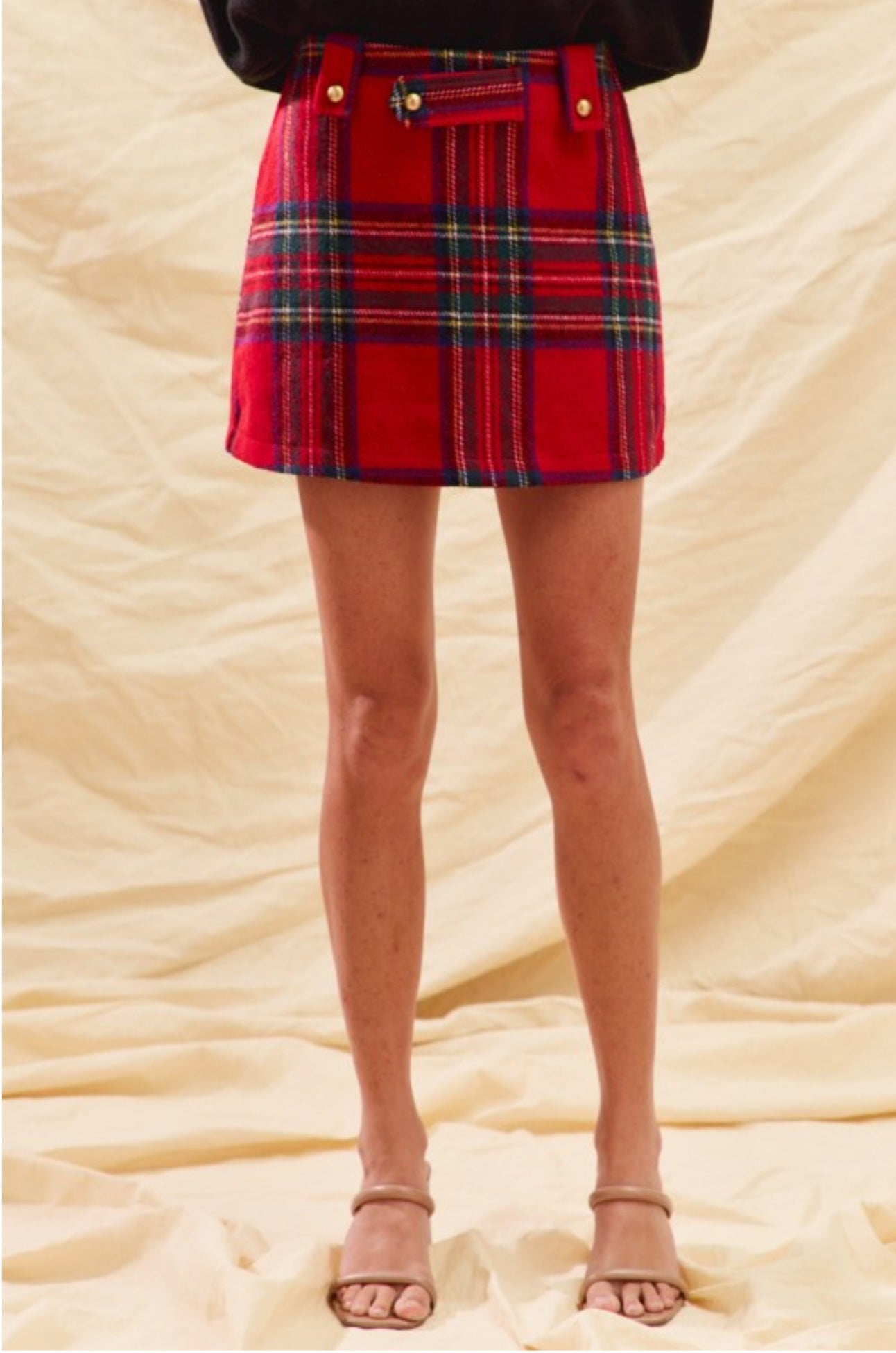 Holiday Plaid Skorts
