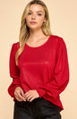 Shimmer Long Sleeve Blouse