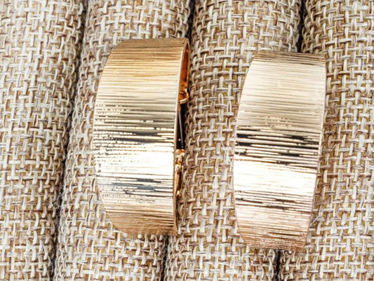 Luxe Mode Goldtone Hoop Earrings