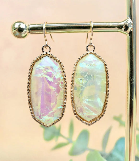 Lorelei Ivory Opal Earrings