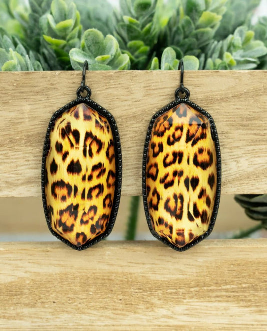 Mia Bengal Black Earrings